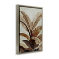 thumbnail image 4 of Stupell Industries Neutral Tropical Fan Leaves Plants & Flowers Painting Brown Floater Framed Canvas Art Print Wall Art, 21 x 31, 4 of 10