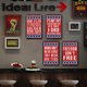 thumbnail image 5 of Chapa Con Lentejuelas Estrellas Metal Retro Pintura Hierro Rectangular 30x40cm 4 Uds., 5 of 9