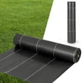 thumbnail image 1 of Costway 6.5 x 330FT Weed Barrier Landscape Fabric 3.2 OZ Heavy Duty Woven Gardening Mat, 1 of 9