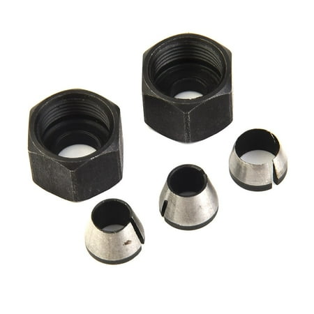 

Mosiee 5pcs Trimmer Collet Chuck Router Bit Engraving Trimming Machine 6mm 6.35mm 8mm