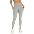 thumbnail image 1 of Lucakuins Ropa deportiva para mujer Leggings Levantamiento de glúteos Leggings de entrenamiento Cintura alta Color sólido Elástico Correr Yoga Pantalones Adelgazar Medias Pantalones Lucakuins moda, 1 of 5