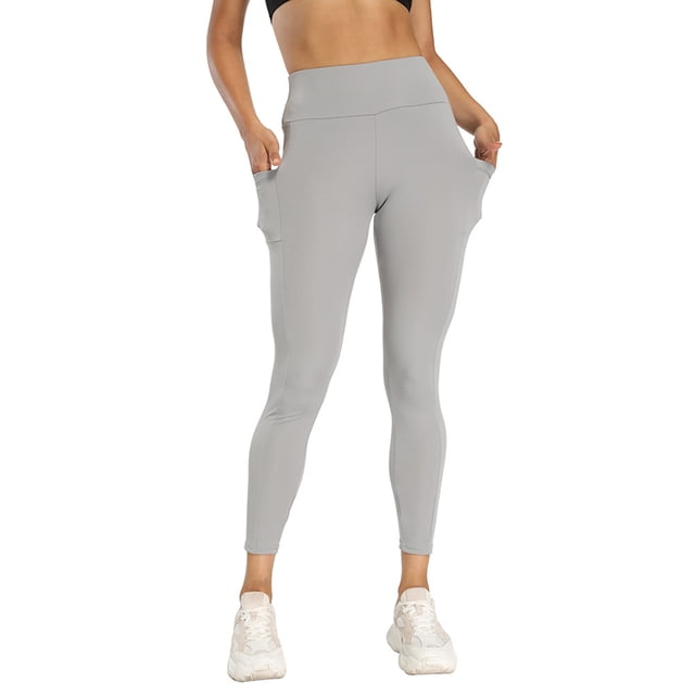 Lucakuins Ropa deportiva para mujer Leggings Levantamiento de glúteos Leggings de entrenamiento Cintura alta Color sólido Elástico Correr Yoga Pantalones Adelgazar Medias Pantalones Lucakuins moda
