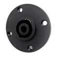 thumbnail image 3 of 4 Pole Round Female Panel Mount Socket Twist Lock Speaker Speakon Connector, 3 of 5