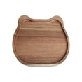 thumbnail image 2 of Bandeja de madera para servir, organizador de platos de madera, tabla de servir moderna, plato de frutos secos, bandeja de comida para decoración del 20x20x15cm, 2 of 8