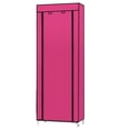 thumbnail image 3 of Ktaxon 10 Tiers Shoe Rack with Dustproof Cover Closet, Shoe Storage Cabinet Organizer Pink, 3 of 8