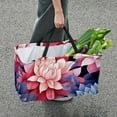 thumbnail image 7 of Petal flower Foldable Reusable Large Capacity Oxford Cloth Cube Organizer Shopping Bag Basket Organizer, 7 of 7