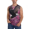 thumbnail image 1 of Fotbe Flower Bald Eagle Men's Camiseta sin Mangas Estampada para Hombres, Playera Casual para Gimnasio, Entrenamiento, Playa-Large, 1 of 7