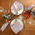 thumbnail image 5 of Cloth Napkins Set of 6, Christmas Holly Flower Red Washable Polyester Kitchen Dinner Napkins Cloth for Holiday Festive New Years Wedding Decor, Everyday Use, 5 of 7