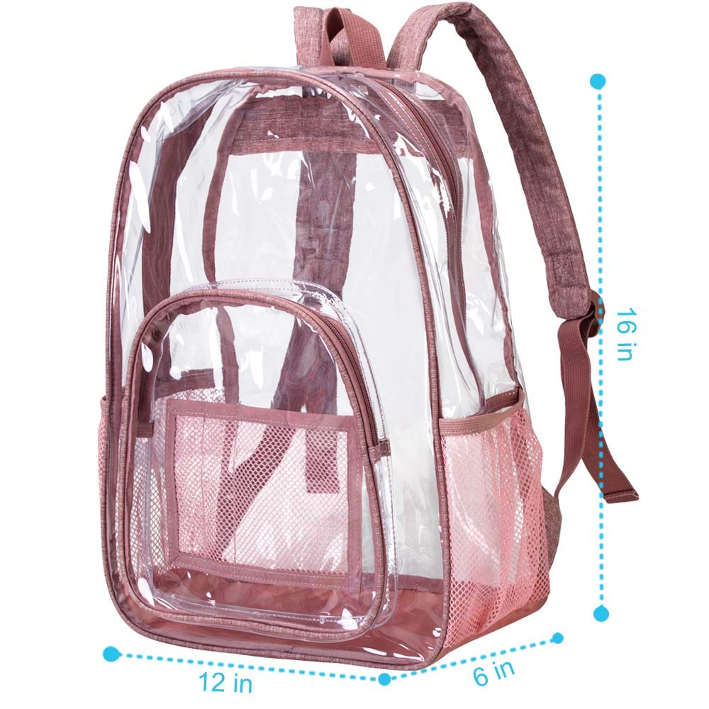 Clear Backpack, Heavy Duty Transparent 