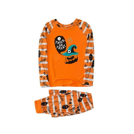 

ASNOUIFU Family Pajamas Set Long Sleeve O-neck Pullover+Elastic Waist Trousers