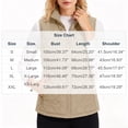 thumbnail image 2 of cocolona Quilted Vest for Women LightWeight Solid Color Basic Sleeveless Jacket Fall Winter Stand Collar Zipper Coat with Pocket, 2 of 6