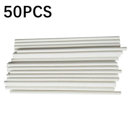 

Dealovy New Pure White Degradable Disposable Paper Straw（50Pc） Clearance