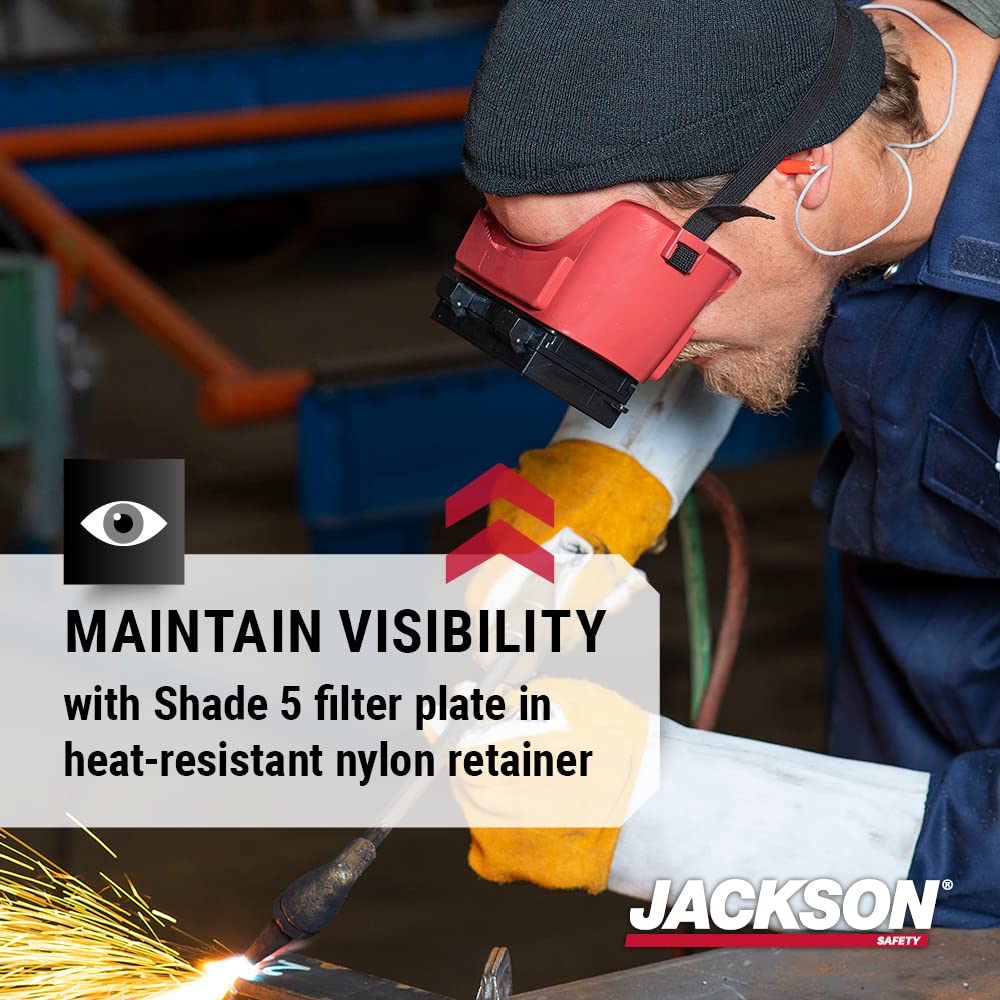 Jackson Safety WS Series Retro Safety Goggles - Welding & Cutting Eye Protection for Men & Women - Indirect Vented, Fits Over Most Glasses, ANSI Z87.1 (Available in multiple styles & lenses)