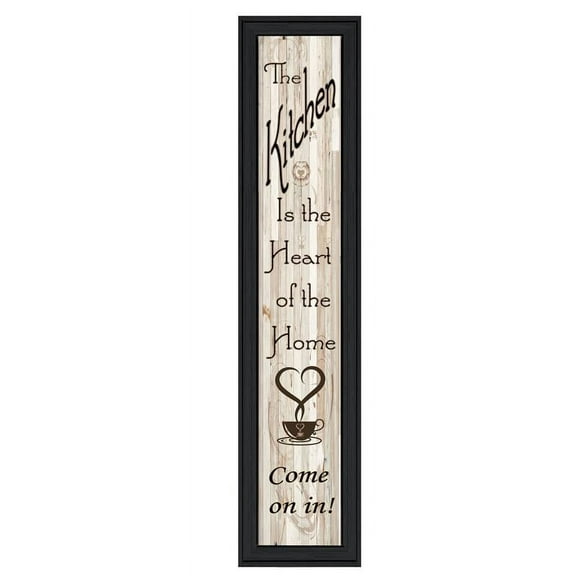 TrendyDecor4U Kitchen Is The Heart Of The Home Framed Print ME26-405