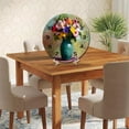 thumbnail image 5 of ZXCXRQFa Spring Colorful Flowers Round Wall Clock Daisy Silent Non Ticking Wooden Wall Clocks Battery Operated for Home Office School Decor,10 Inch, 5 of 7