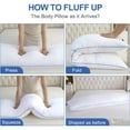 thumbnail image 4 of Memory Foam Body Pillow Insert - Full Body Pillow for Adults - Soft Large Long Bed Pillow for Side Sleeper (20 Inchx54 Inch), 4 of 7