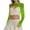 A-Green17, variant on Women's Sheer Mesh Crop Top Long Sleeve Hollow-Out Top Open-Front Stretchy Blouse for Layering