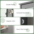 thumbnail image 6 of Costway Bathroom Wall Cabinet Single Mirror Door Cupboard Storage Medicine Cabinet Wood Shelf Grey, 6 of 10