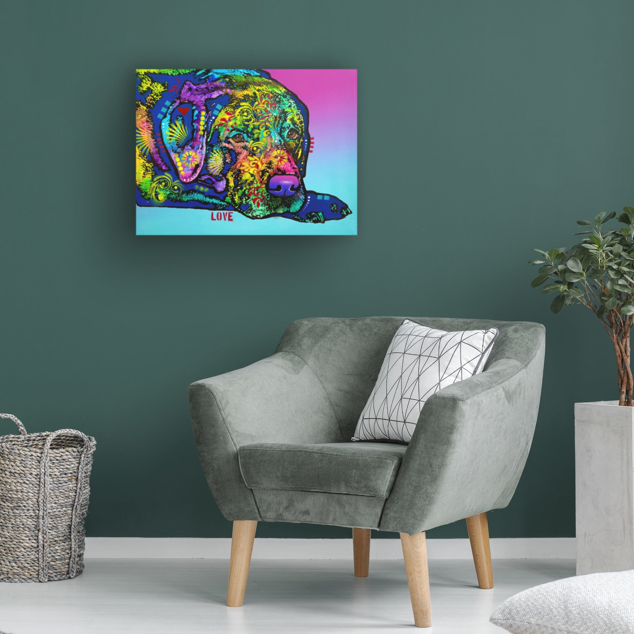 Canvas Wall Art - Dean Russo 'I Love Lazy Us Time' Wall Art for Living Room, Bedroom, or Office Décor by Trademark Fine Art - 24 x 18 Inches