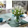 thumbnail image 5 of 10 Stunning Realistic Touch PU Artificial Tulip Bouquet with Stem-Wihte, 5 of 5