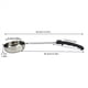 thumbnail image 4 of 3X Cuchara de Salsa para Untar de Pizza Manejar de Goma Cuchara de Cocina de Fondo Plano Cuchara de Cocina de Acero Inoxidable Cuchara de Sopa para Mezclar y Medir -6 Oz, 4 of 4