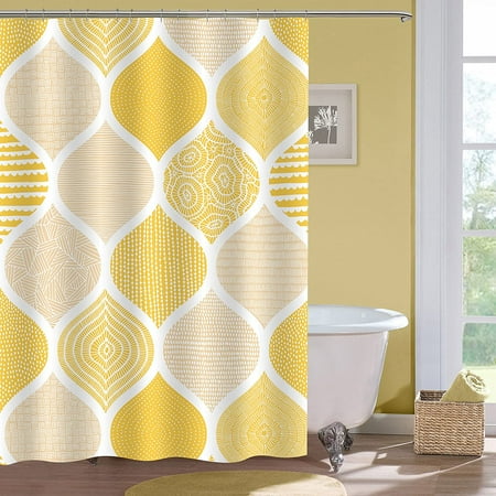Netsengall Around Shower Curtain Liner 180 X 72 Extra Wide Circular For Clawfoot Tub Yellow Wrap Set Bohemian Fabric Bathroom Decor Canada Netsengall Around Shower Curtain Liner, Circle Shower Curtain Liner