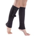 thumbnail image 1 of Calentadores de pierna largos para mujer Lolita moda lana cable tejido muslo alto calentadores de pierna calcetines sueltos, 1 of 5