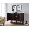 thumbnail image 4 of Furniture of America Seton Multi-Storage Dining Server, Vintage Walnut, 4 of 6