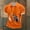 Orange, variant on Adult Polos for Men Short Sleeve Button Tee Shirts Lightweight Orange Shirts Men