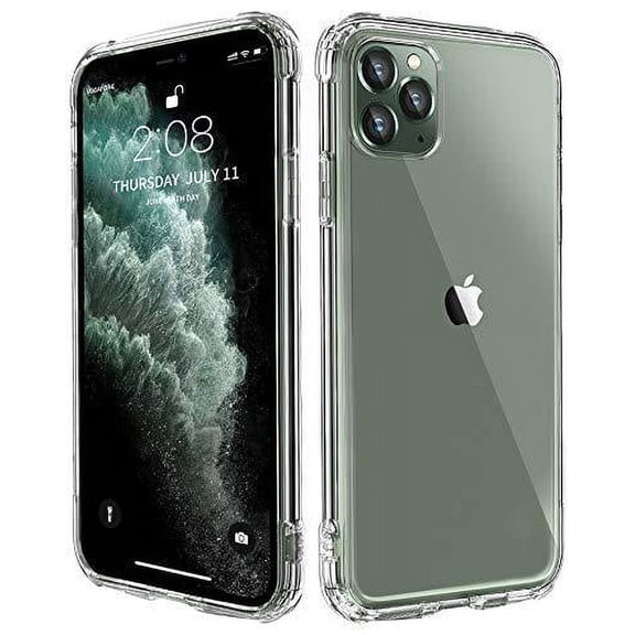 Compatible with iPhone 11 Pro 5.8", Clear Shockproof Case, Soft TPU Reinforced Corners Anti-Scratch Protective Cover