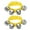 🔥 Yellow#481, variant on Wrist Bells Ankle Bracelet Jingle Bells Percussion Instrument Set | 2pcs Adjustable Nylon Strap | 4 Metal Bells Each | 8.7in Length | Christmas Party Musical Props | Festive Celebration Accessory
