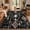 Black, variant on Fnova 3'x5' Boho Western Washable Rug, Low-Pile Aztec Non-Slip Area Rug Dining Carpet, Oeko-Tex Certified, Brown