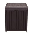 thumbnail image 5 of Zimtown 51gal Outdoor Garden Plastic Storage Deck Box Waterproof Brown, 5 of 7