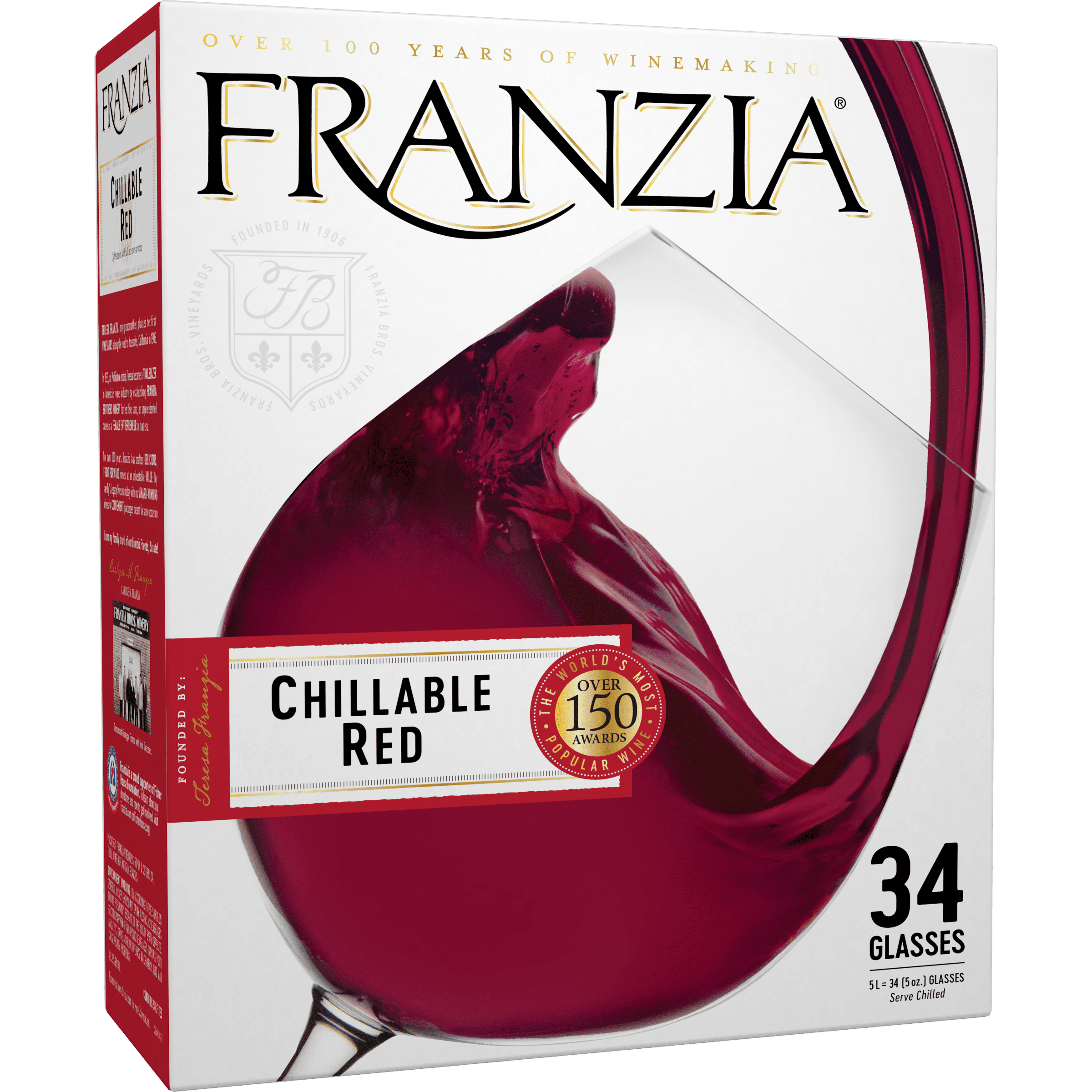 Franzia Chillable Red House Favorites Red Wine 5 L Bag In Box ABV 9.00