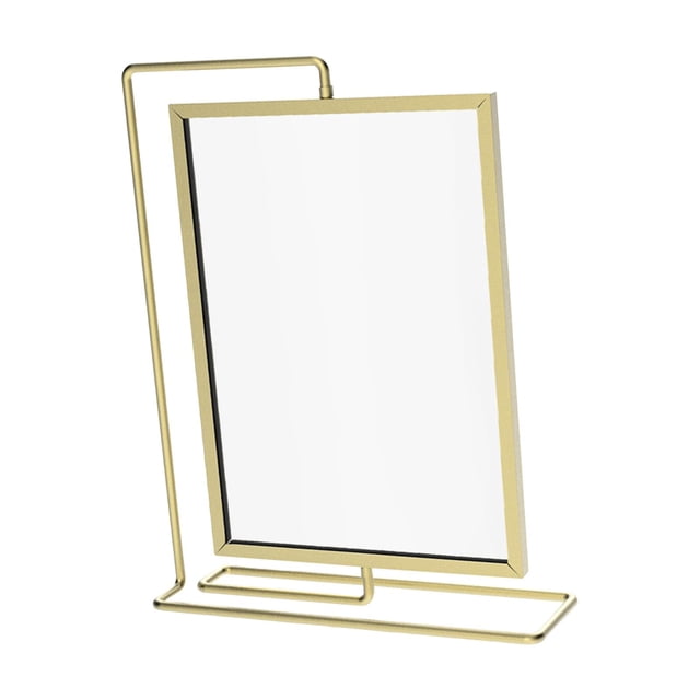 Double Sided Picture Frame Accessories Decorative for Desktop Lover Friends Gold