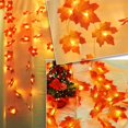 thumbnail image 5 of ionze Appliances Led Maple Leaf Lights String Solar Holiday Decorative Lights Battery Box Lights Thanksgiving Decoration String Light （Orange）, 5 of 6