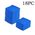 thumbnail image 4 of Moonsky 18Pcs Microfiber Cleaning Cloth No-Scratch Rag Car Polishing Detailing Towel for Auto Shops Mechanics And Car Wash, Blue, 27x27cm, 4 of 4