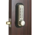 thumbnail image 1 of Lockey  Mechanical Keyless Deadbolt With Key Override - Jet Black, 1 of 1