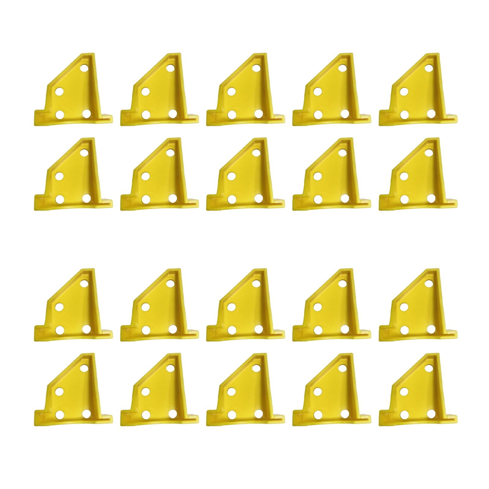 Baoblaze 20 Pieces Flooring Spacers 1/4" 1/2" for Subfloor Panels Lvt Vinyl Yellow