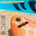 thumbnail image 5 of Santasup Inflatable Stand Up Paddle Board with SUP Accessories, Big Wide Anti-Slip EVA Deck, Waterproof Bag, Colorful Orange 11' Sup Boards for Adults & Youth of All Skill Levels, 5 of 8