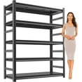 thumbnail image 6 of Metal Garage Shelving Unit, Heavy Duty Adjustable Storage Rack,  Shelving,Capacity, Industrial Shelves for Heavy Tools and Equipment, Ideal for Garage, Basement, 6 of 14