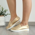 thumbnail image 6 of ZTTD Ladies Fashion Leather Round Toe Low Top Overfoot Thick Sole Casual Shoes, 6 of 9
