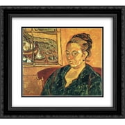 Vincent van Gogh 2x Matted 24x20 Black Ornate Framed Art Print 'Portrait of Madame Augustine Roulin '