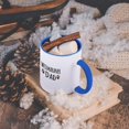 thumbnail image 5 of 3dRose, Weimaraner Dog Dad - Doggie by breed - muddy brown paw prints - doggy lover - proud pet owner love, 11oz Two-Tone Blue Mug, 5 of 7
