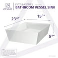 thumbnail image 5 of ANZZI Entelea Plastic Rectangular Vessel Bathroom Sink, 5 of 5