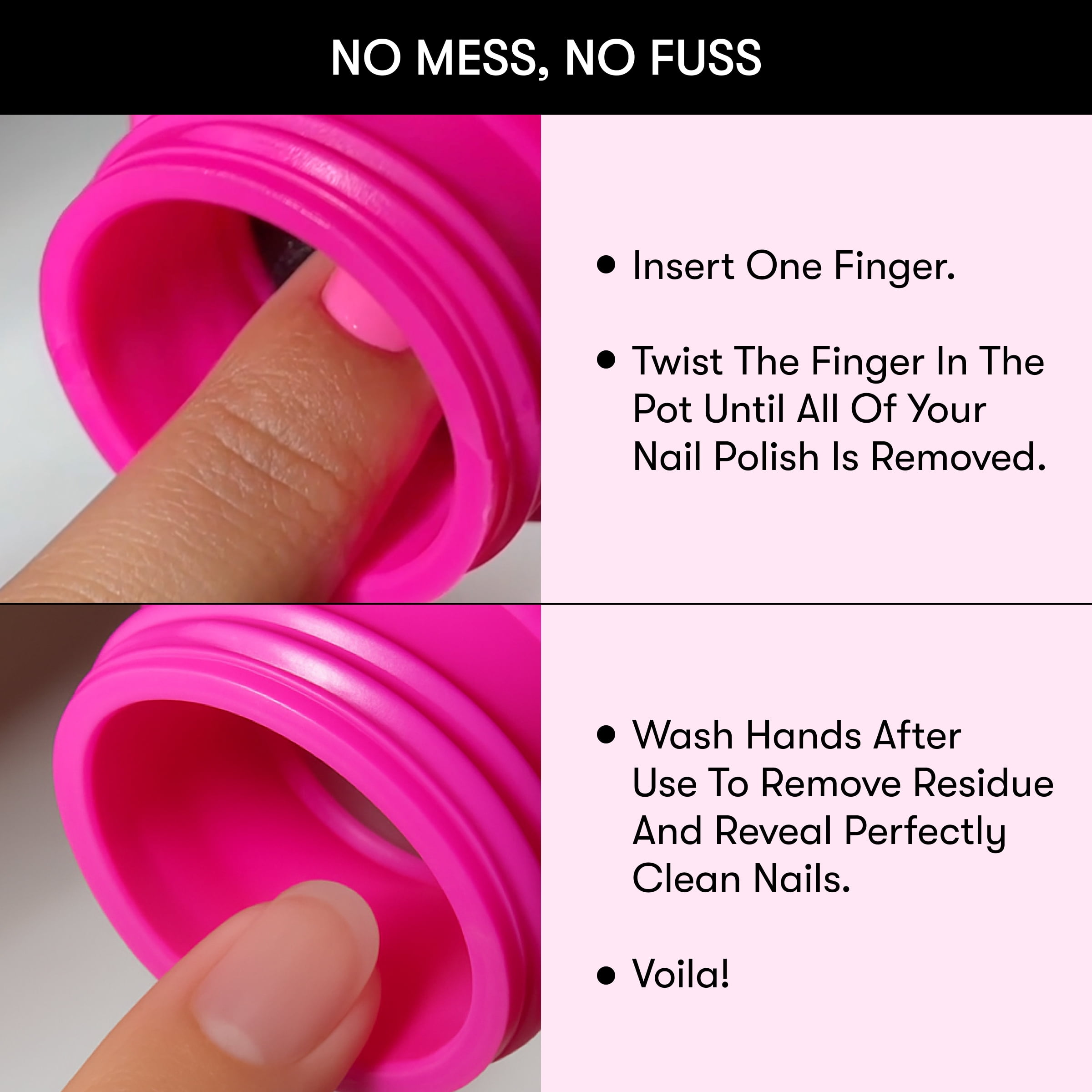 Nails.INC Vegan Collagen Fueled Coconut Scented Nail Polish Rapid Remover Pot for Hands, 1.69 fl oz