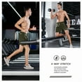 thumbnail image 4 of NORTHYARD Men's 5" Workout Athletic Shorts Running Gym Activewear Basketball Shorts Armygreen S, 4 of 6