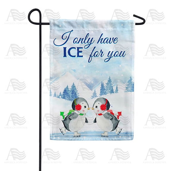 America Forever Winter Penguin Garden Flag Double Sided Vertical 12.5 x 18 inches for Outdoor, Yard, Porch Merry Christmas Welcome Winter Snowy Forest Snowflakes Scarfs Holiday Décor