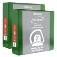 thumbnail image 1 of 3 Ring Binder 3" View Binders Slant D Ring Green, Hold 600 Sheets, 2-Count, 1 of 7
