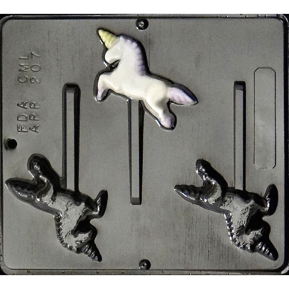 207 Unicorn Lollipop Chocolate Candy Mold